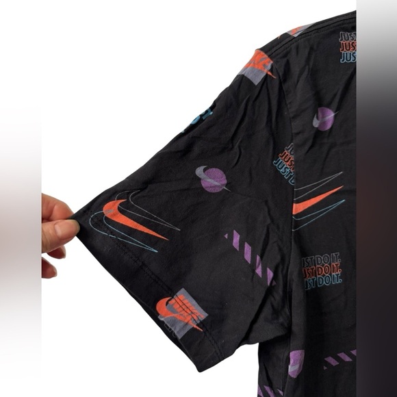 Mens Nike Just Do It AOP Black t shirt Size small EUC - Picture 7 of 7